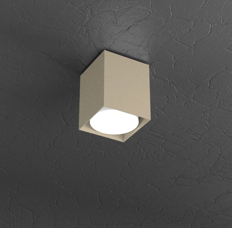 Faretto Da Soffitto Cubo Metallo Moderno Led Gx53 1129 PL10 Top Light