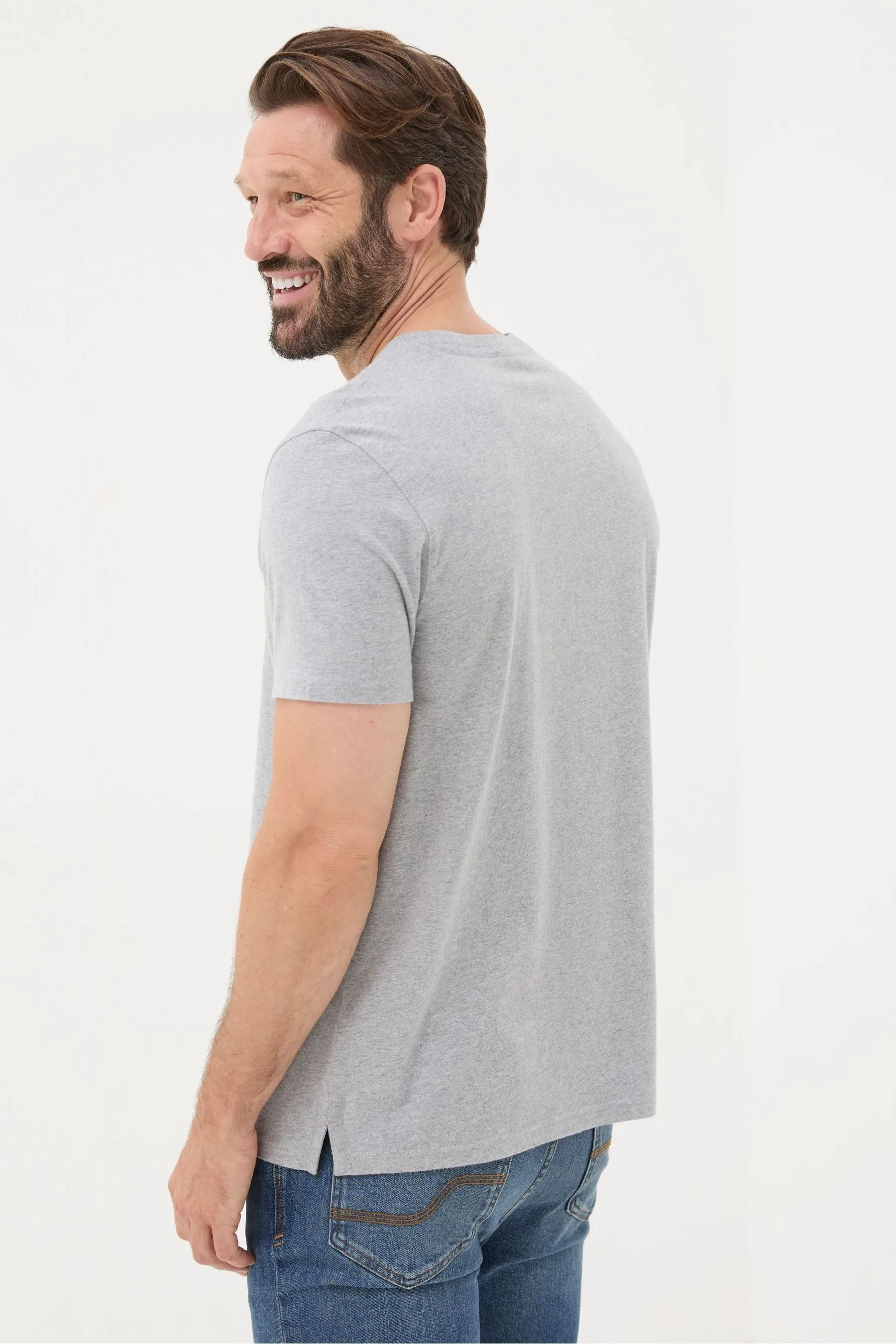FatFace 100% Cotone Girocollo Biologico Maglietta    