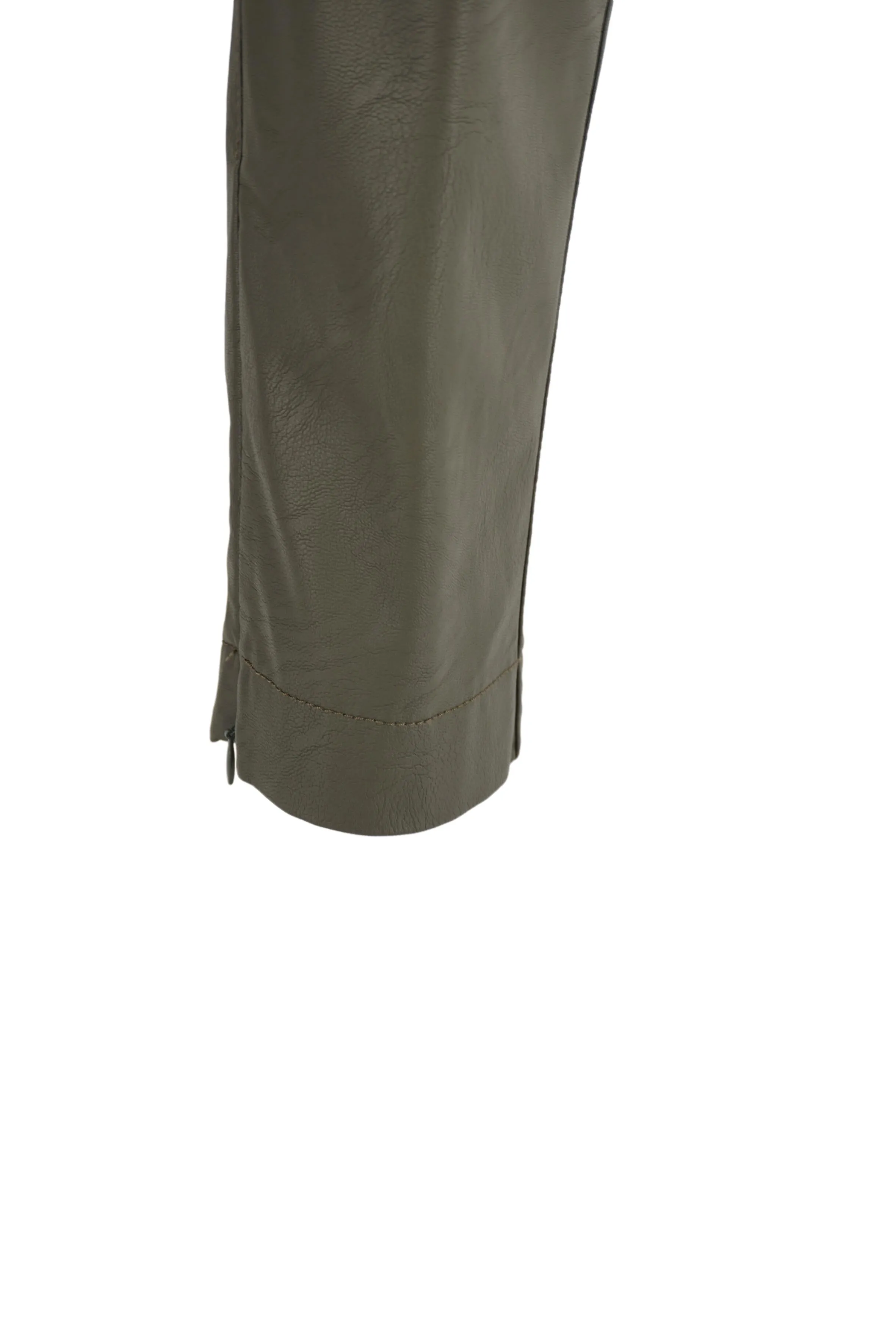 Faux leather trousers / Green