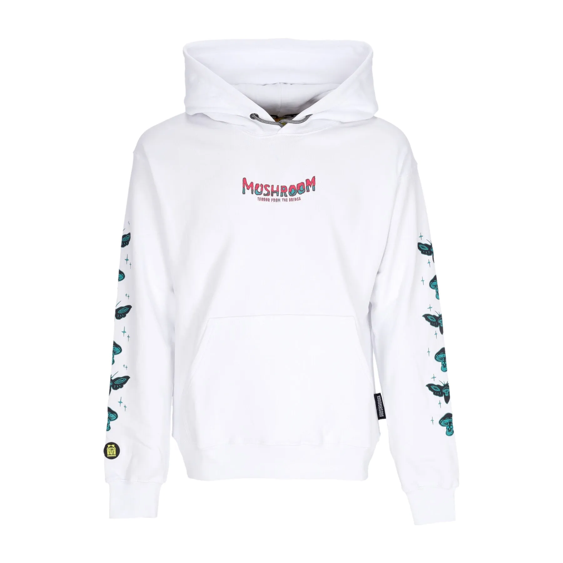 Felpa Cappuccio Uomo Terror From The Bridge Hoodie White