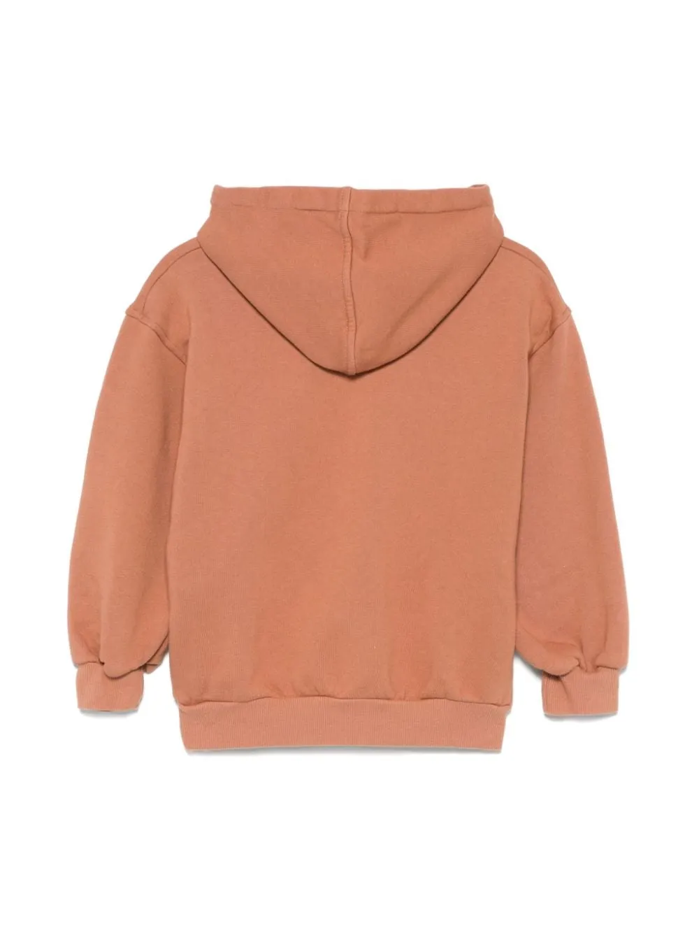 Felpa per bambino Shadow arancione con cappuccio e logo Bobo Choses