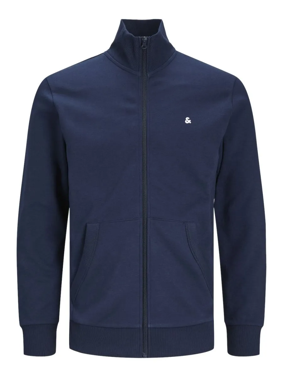 FELPA Uomo JACK&JONES 12250737 PAULOS SWEAT ZIP NAVY BLAZER