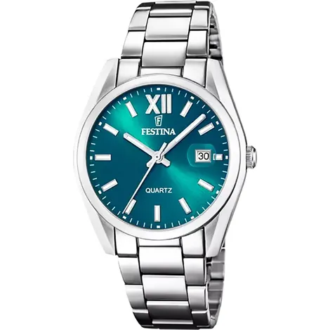 FESTINA Orologio festina in acciaio quadrante verde acqua