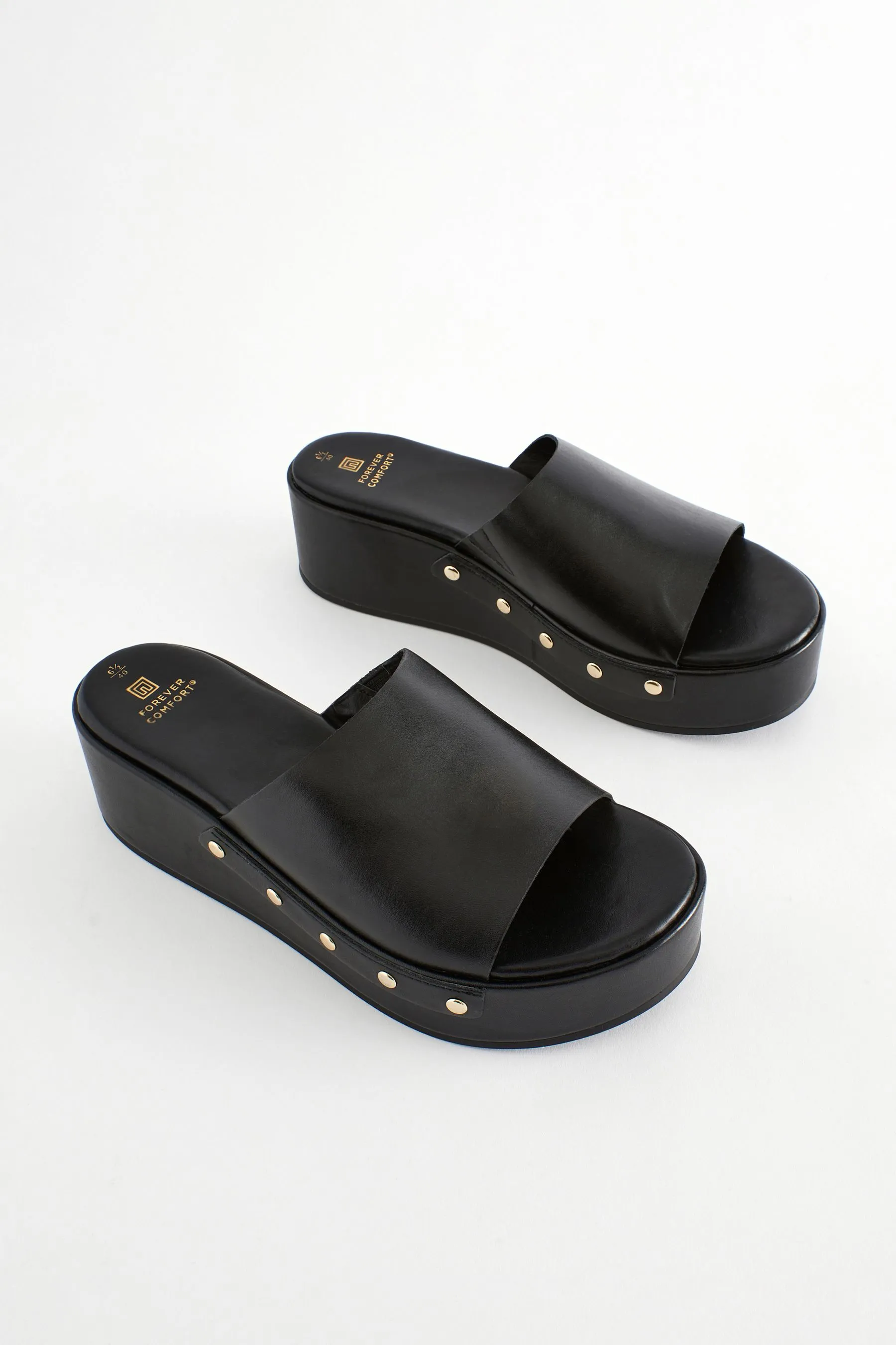 Forever Comfort® - Sabot con borchie e zeppe
