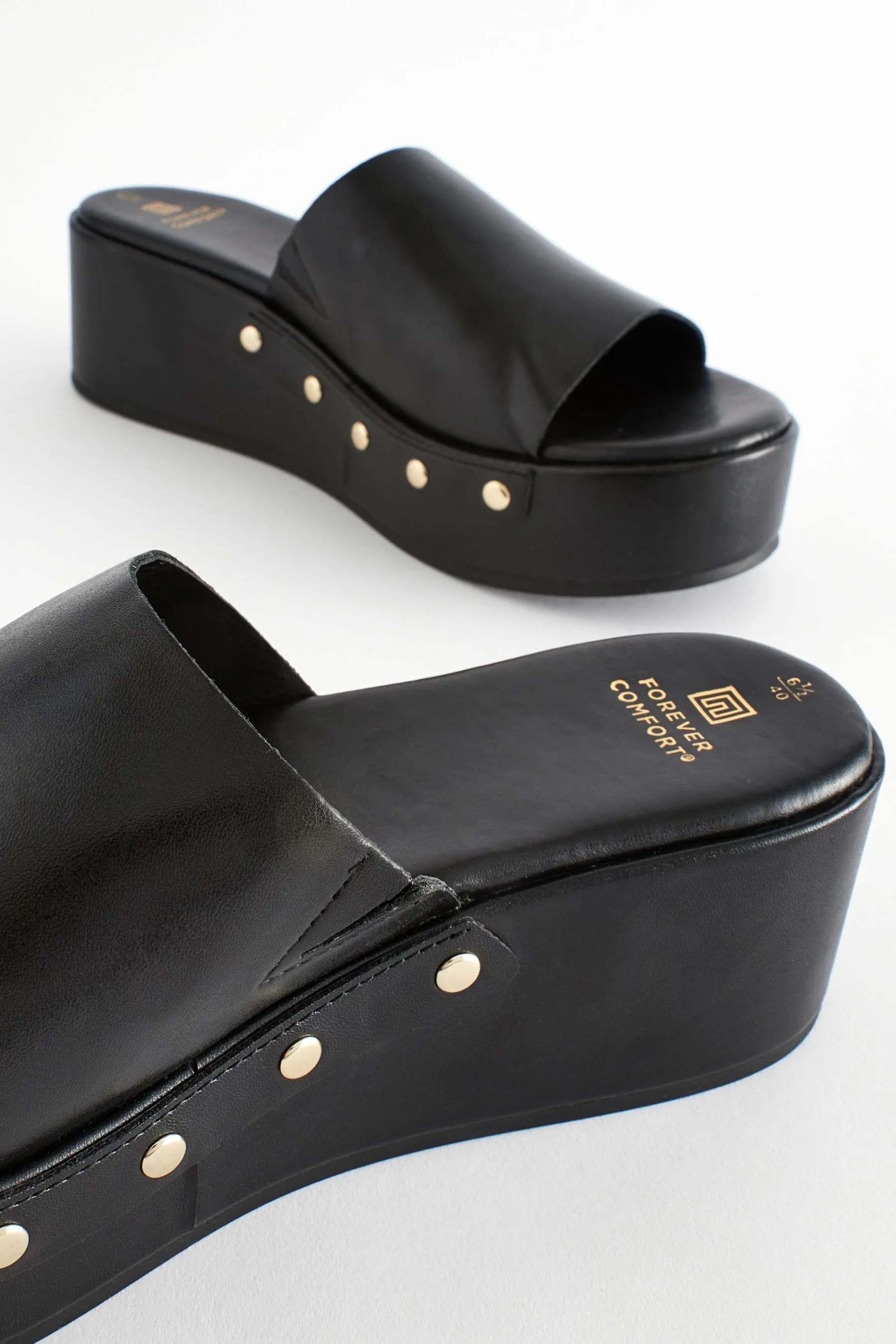 Forever Comfort® - Sabot con borchie e zeppe