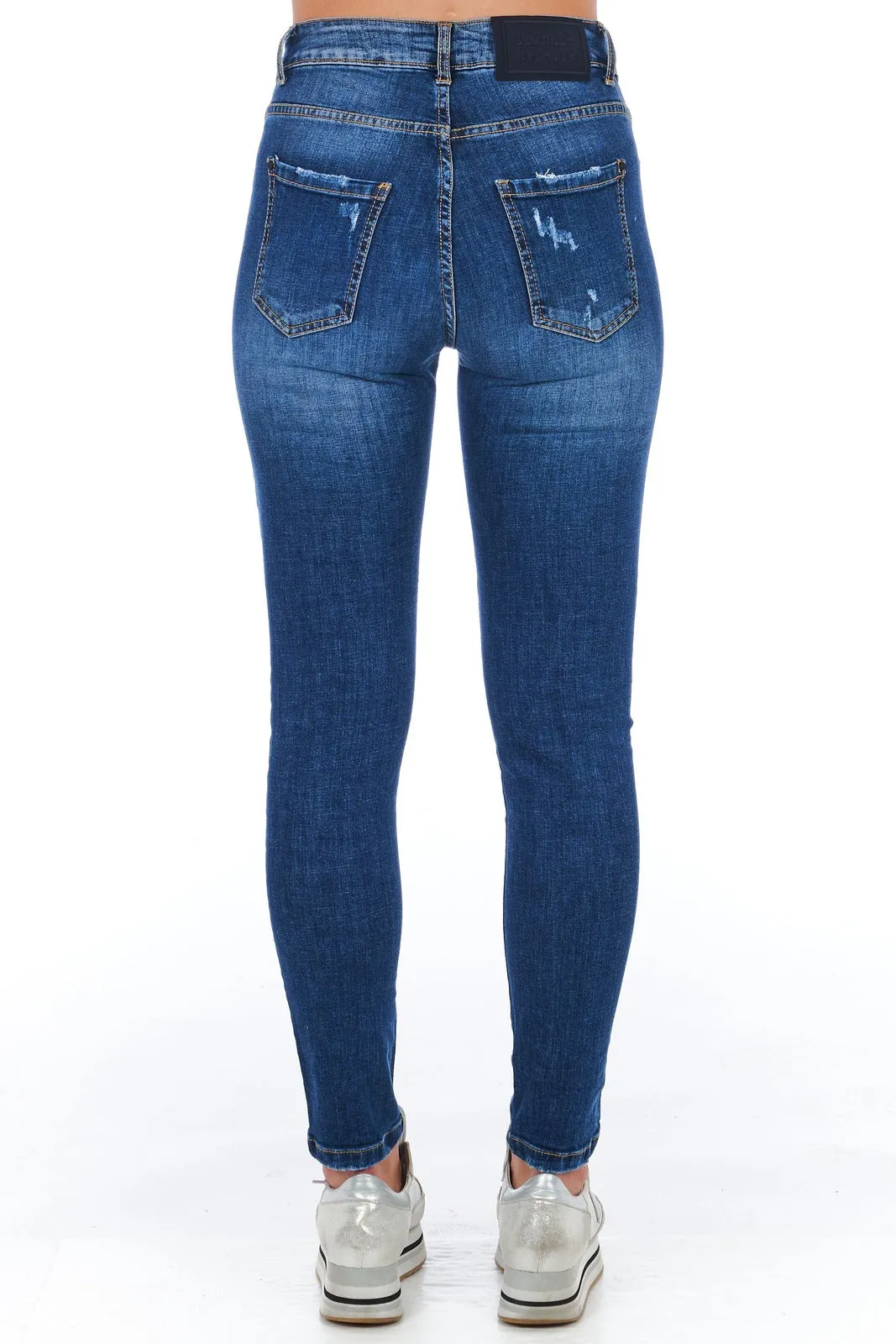 Frankie Morello jeans multitasche blu denim   