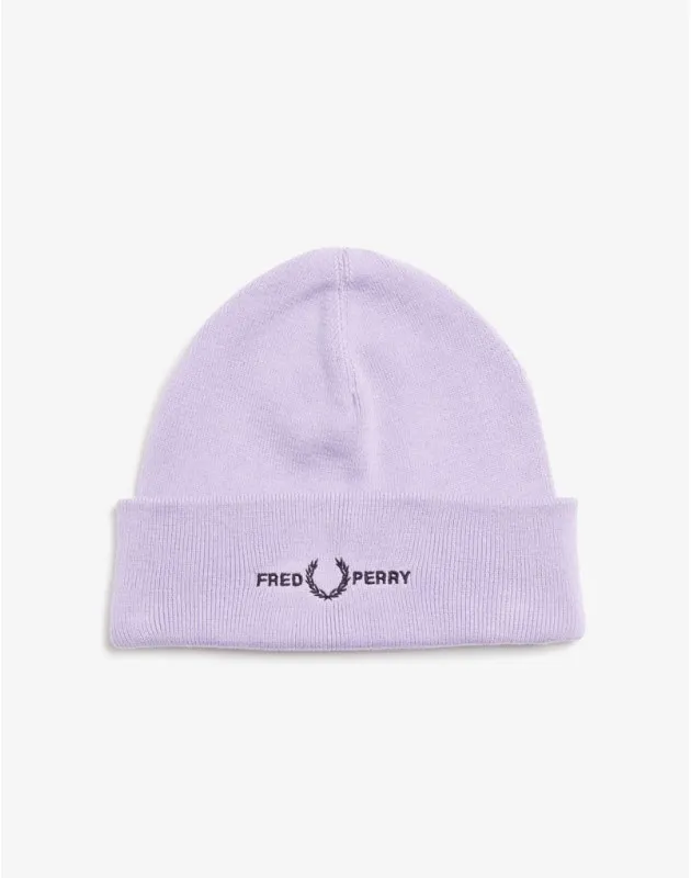 FRED PERRY - Berretto in misto cotone con logo e corona d'alloro