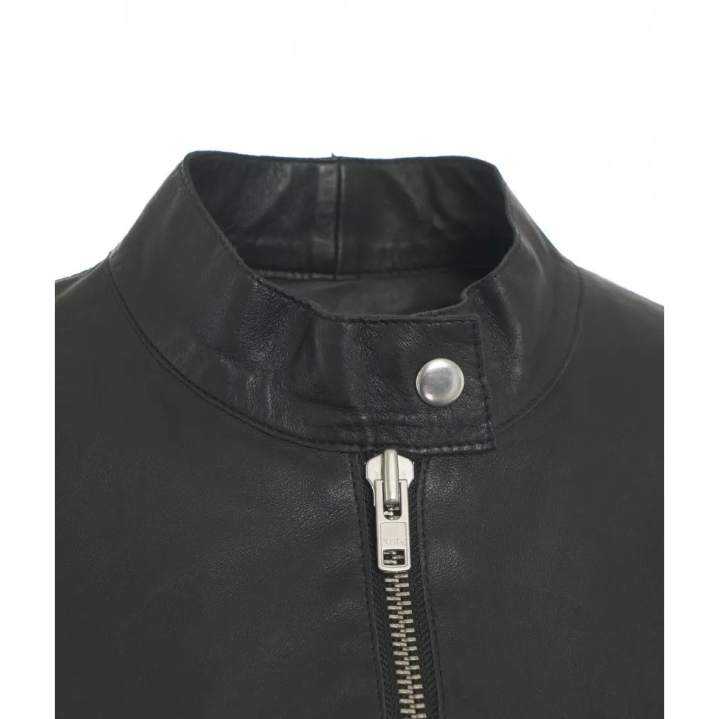 Giacca biker in pelle nero