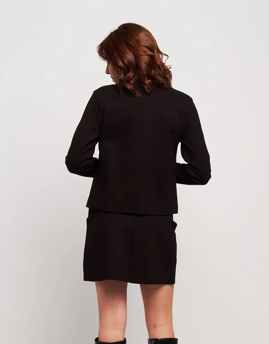 Giacca con inserti in ecopelle