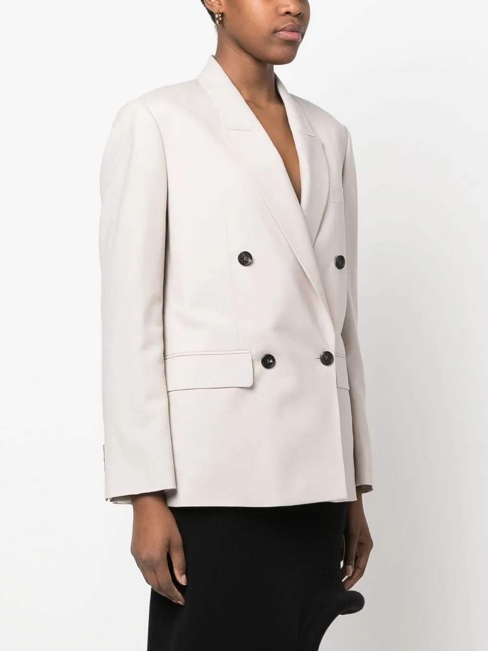 Giacca doppiopeto in beige - donna