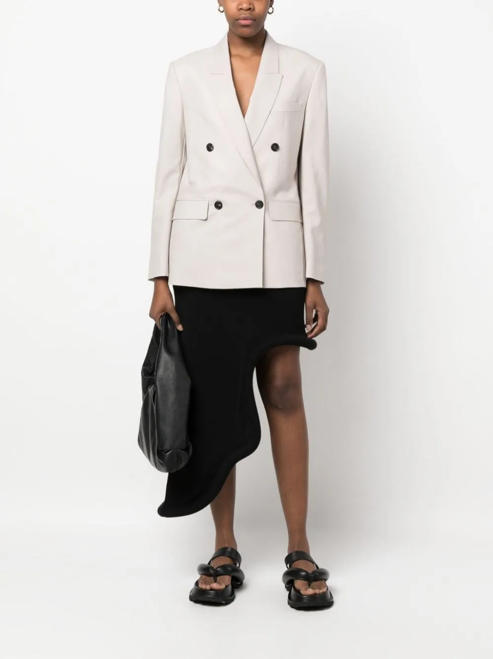 Giacca doppiopeto in beige - donna