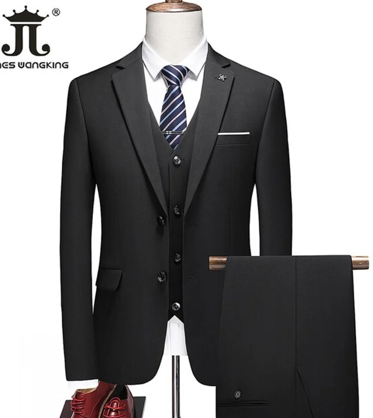 giacca  gilet  pantaloni Abito da uomo classico Abito da lavoro sociale Abito da lavoro formale Abito da sposa da sposo Moda