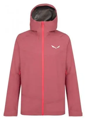 Giacca impermeabile da donna Salewa Puez Gore-Tex Paclite Rosa