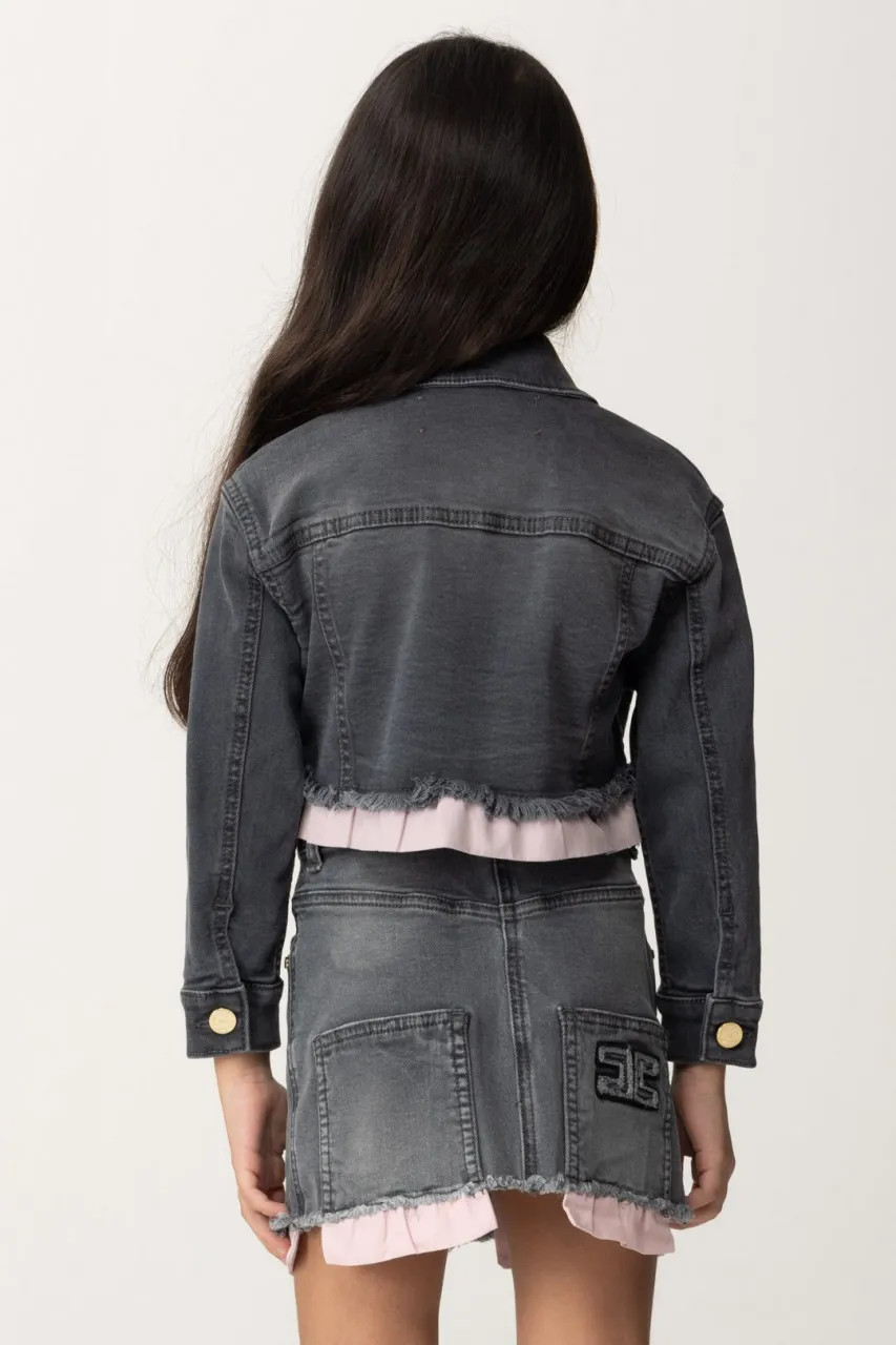 Giacca in denim LIGHT BLACK DENIM