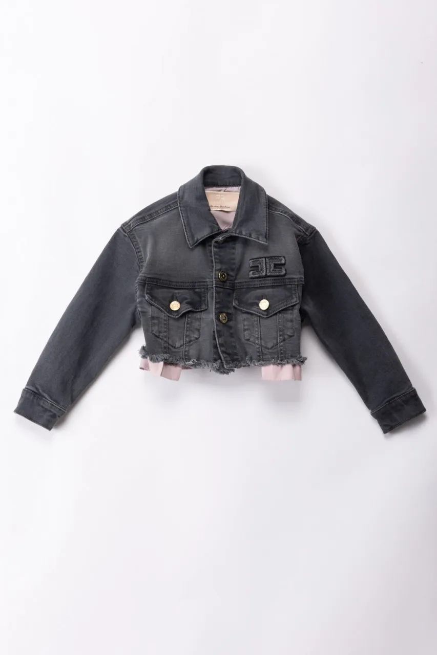 Giacca in denim LIGHT BLACK DENIM
