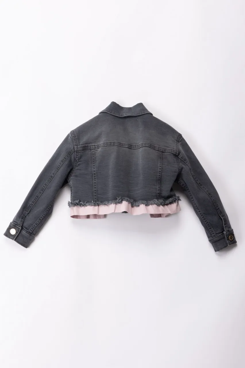 Giacca in denim LIGHT BLACK DENIM