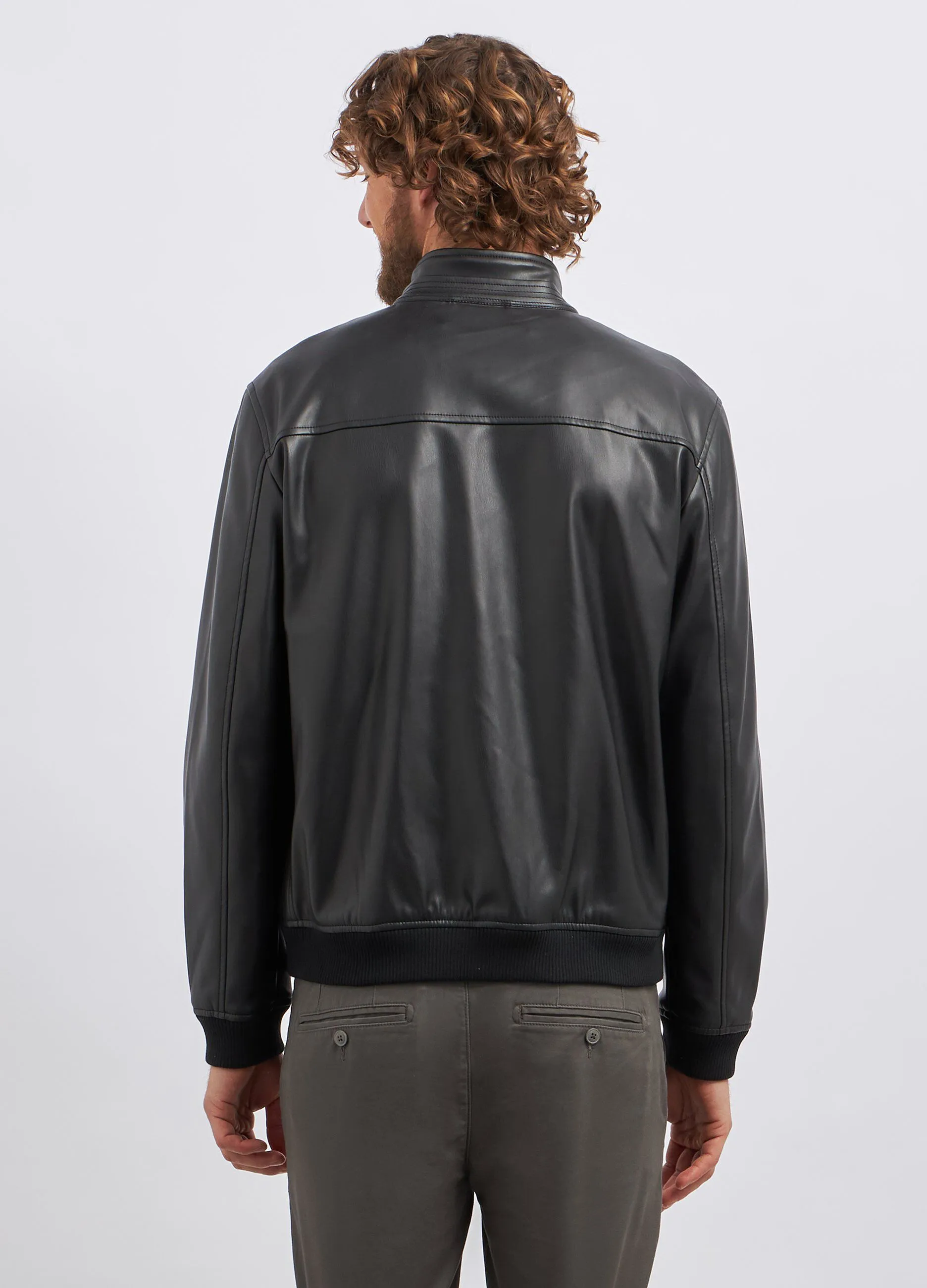 Giacca in eco pelle uomo