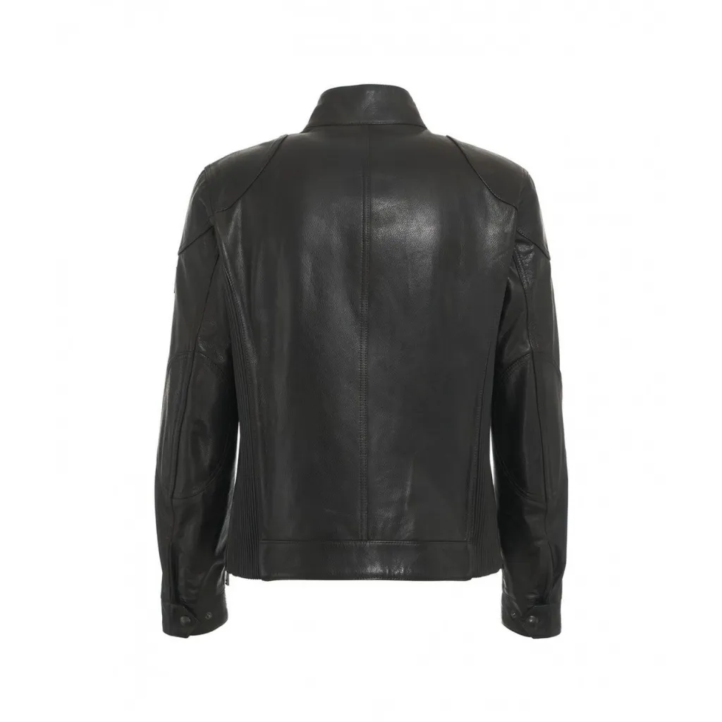 Giacca in pelle Gangster nero