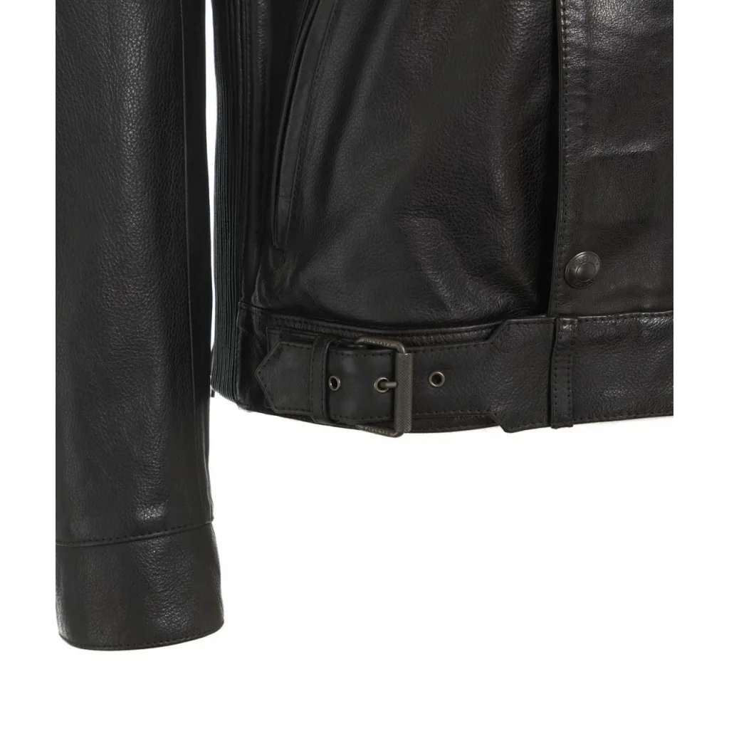 Giacca in pelle Gangster nero