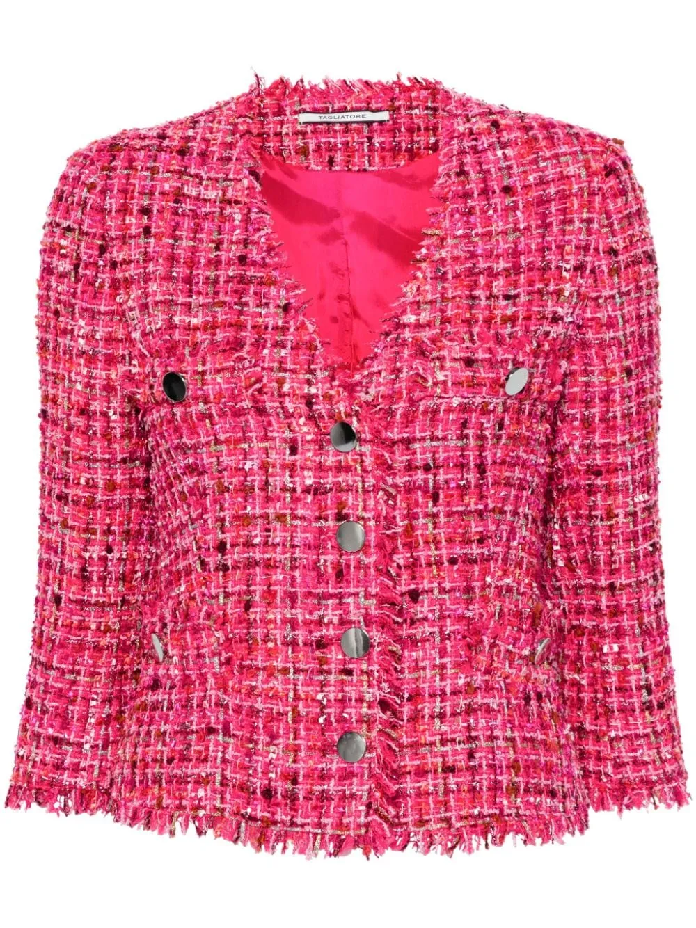 Giacca in tweed dharmain rosa - donna