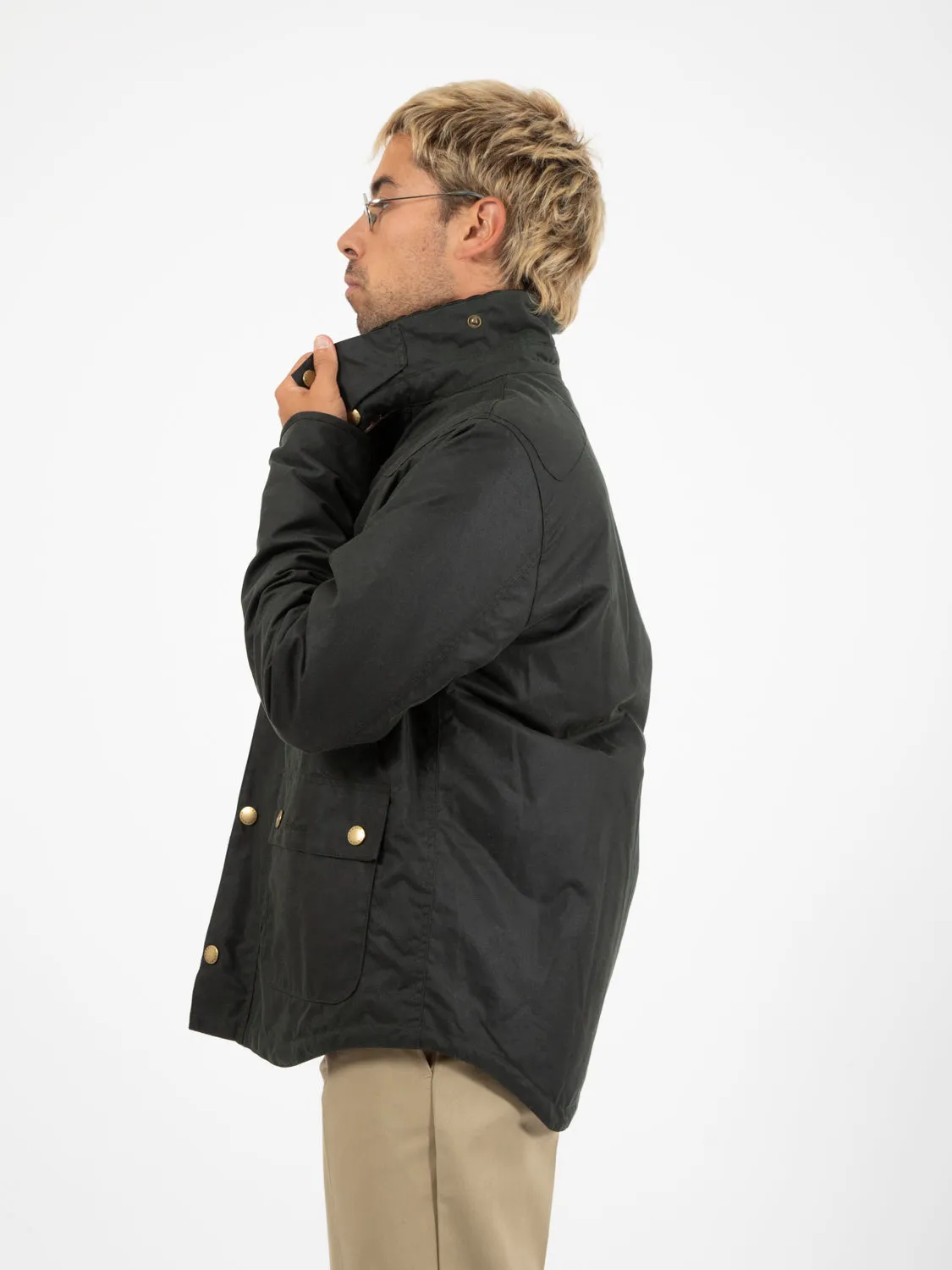 Giacca Wax Reelin verde scuro