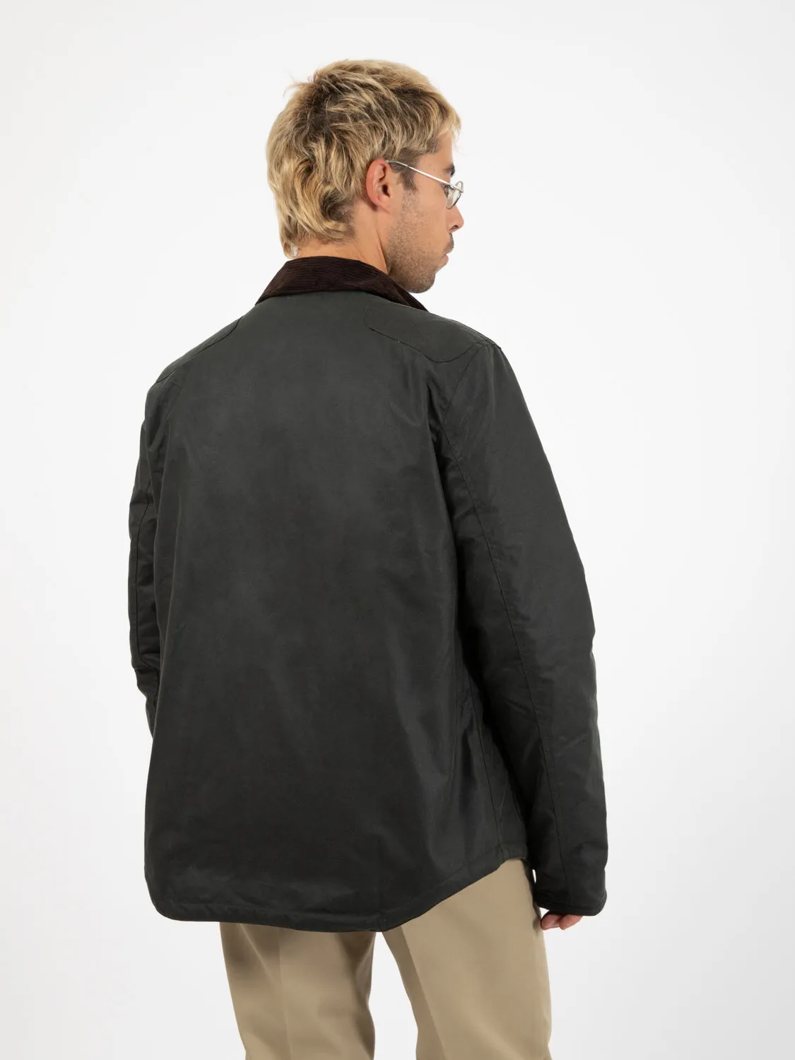 Giacca Wax Reelin verde scuro