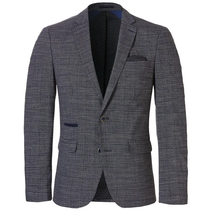 Giacca Weis con elastico a quadri Blu scuro