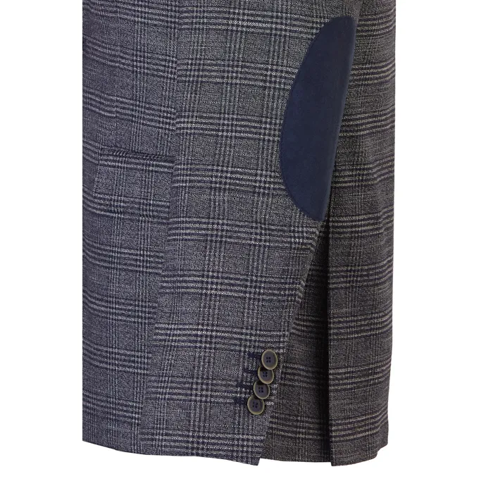 Giacca Weis con elastico a quadri Blu scuro