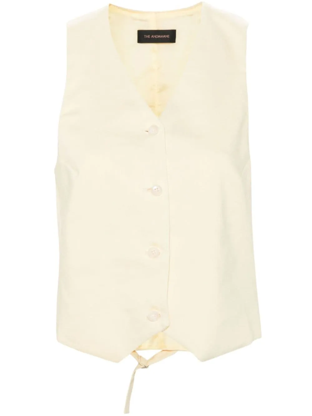Gilet pauline in giallo - donna