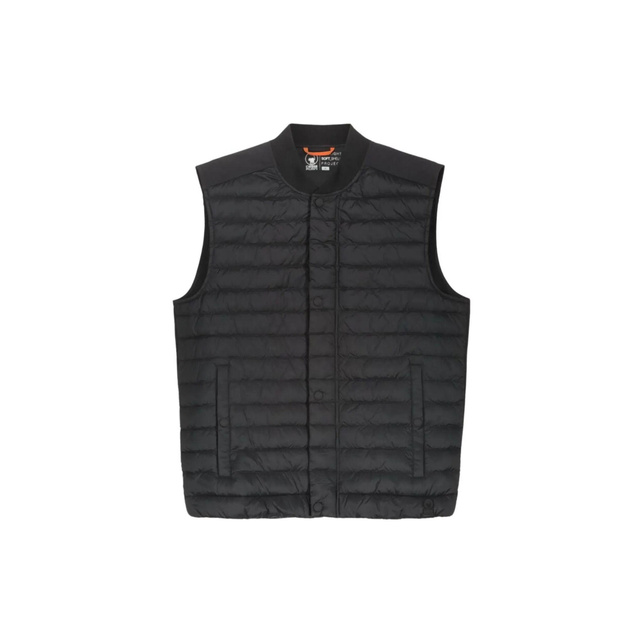 Gilet Uomo con rib sul collo