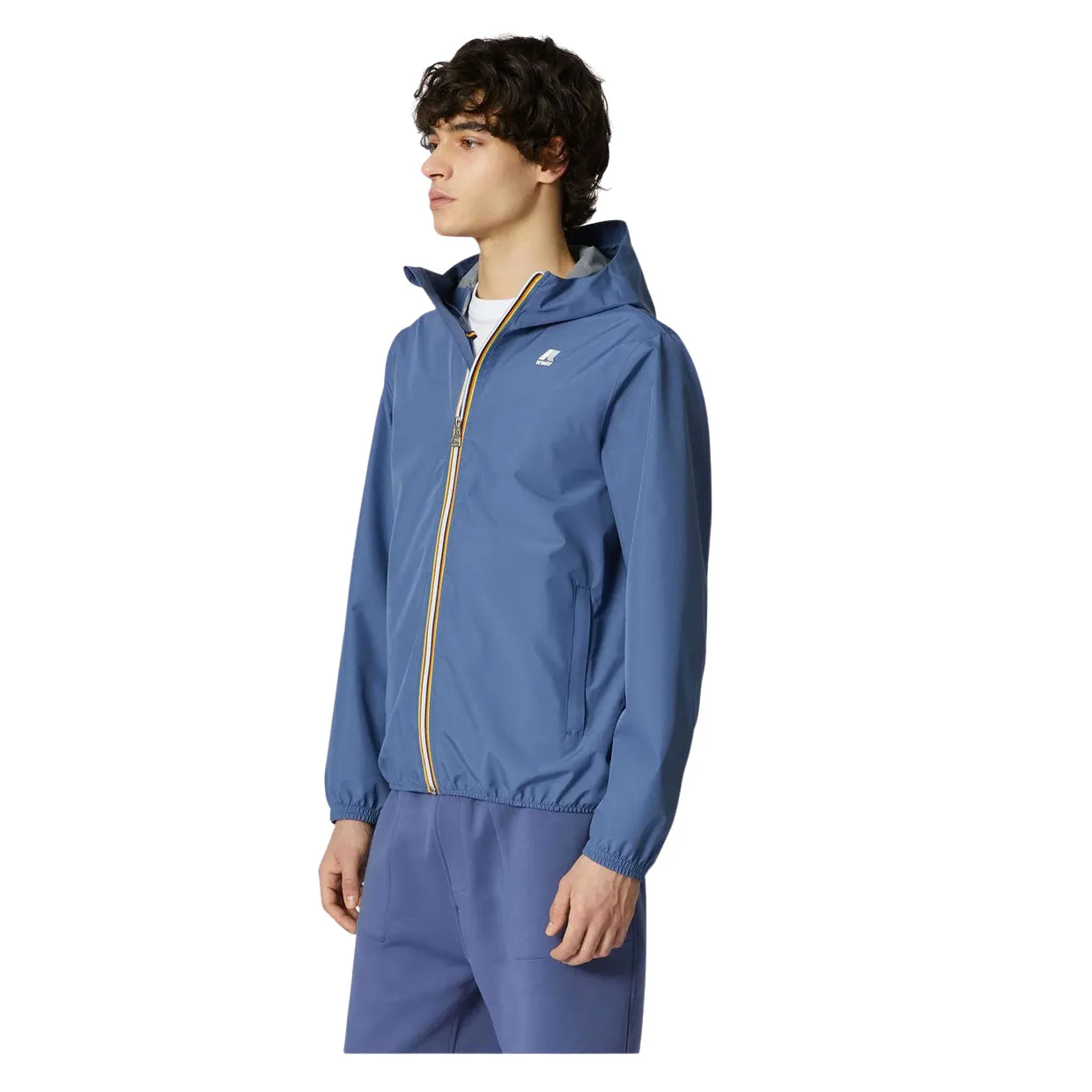 Giubbino K-Way Jack Stretch Dot Blu