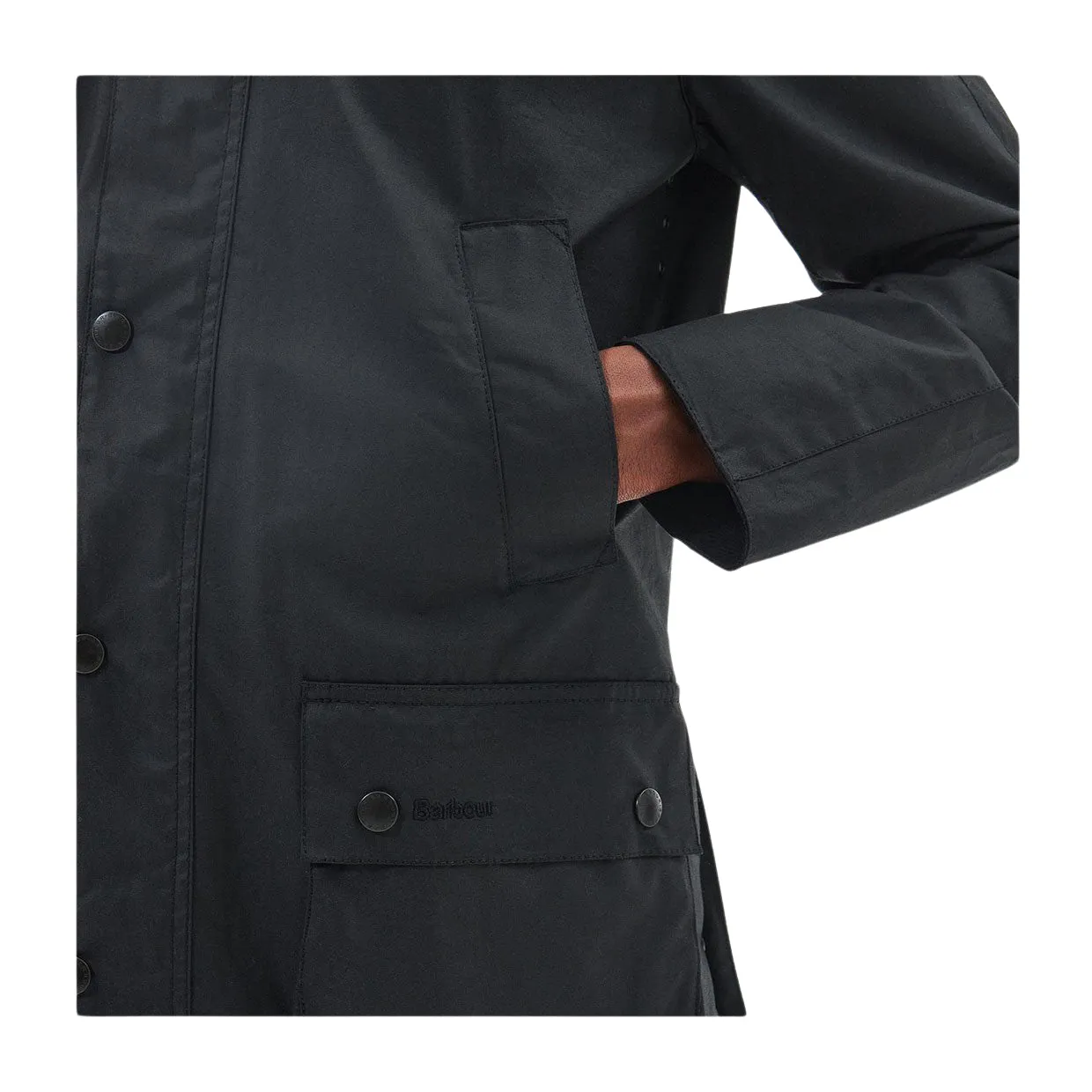 Giubbino Uomo Barbour Ashby Wax Nero