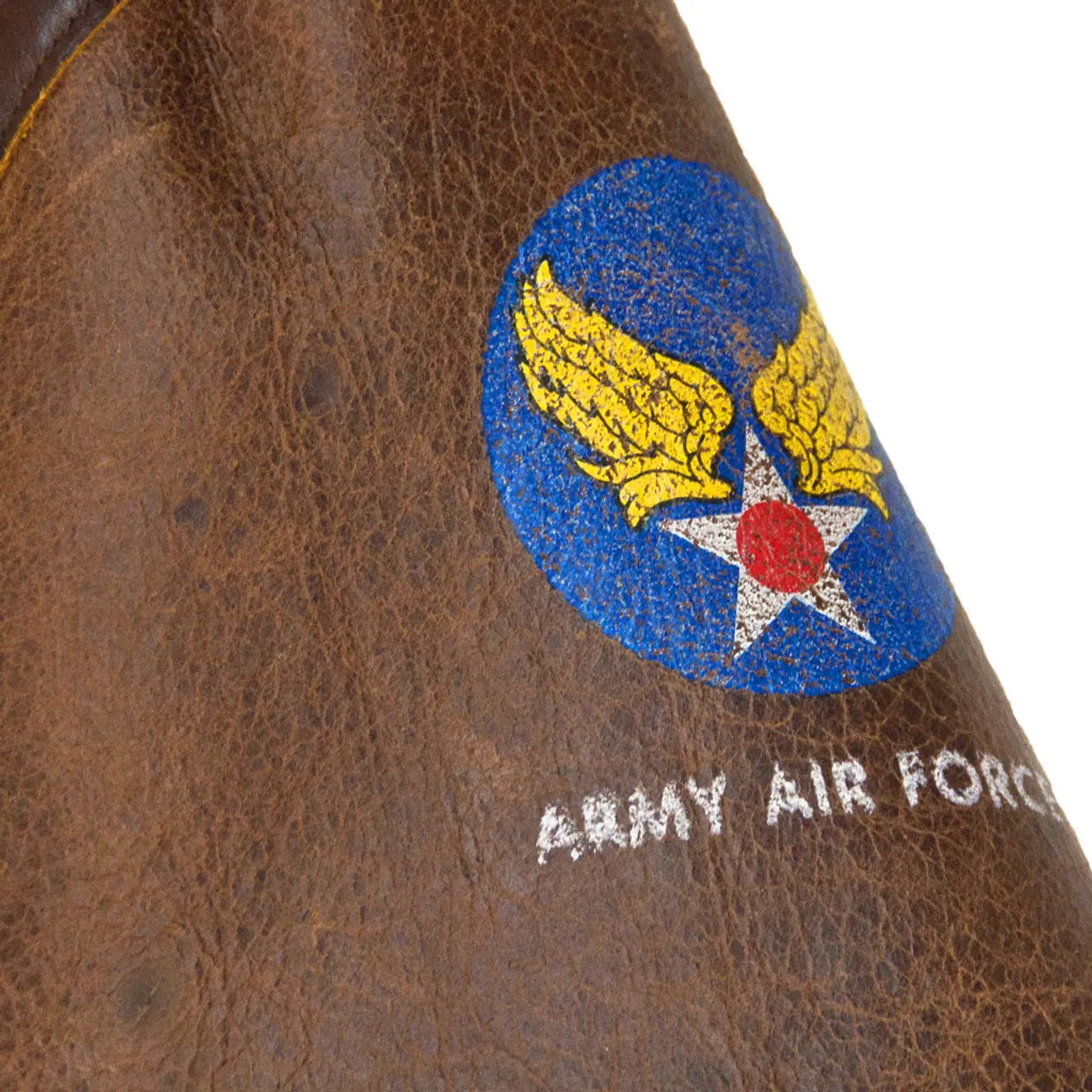 Giubbotto bomber in shearling Cockpit usa b-6 marrone prodotto negli Stati Uniti