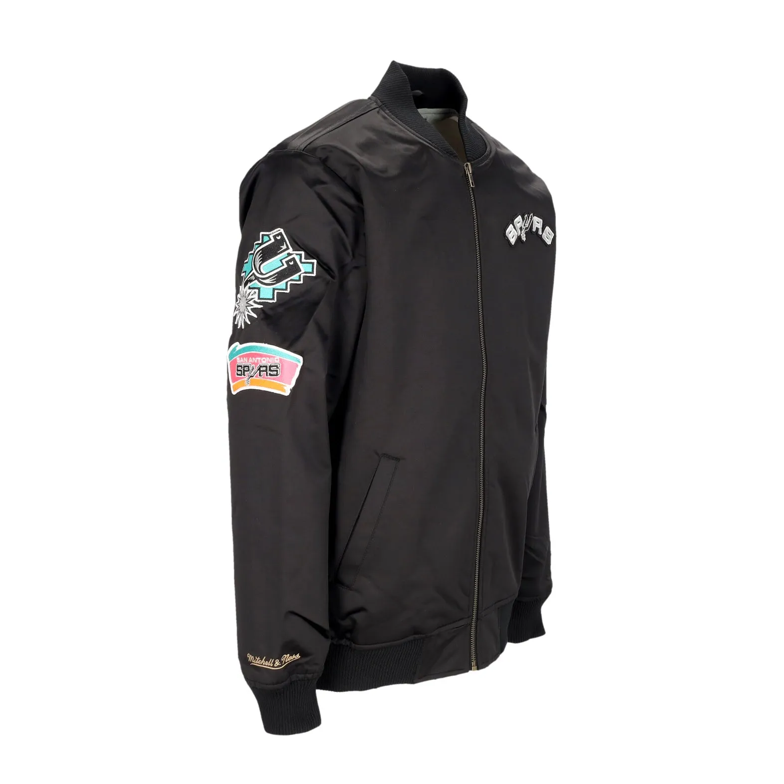 Giubbotto Bomber Uomo Nba Lightweight Satin Bomber Saaspu Original Team Colors
