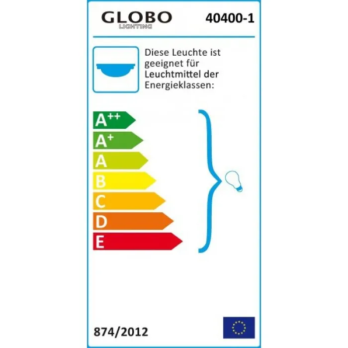 Globo BIKE Plafoniera Bianco, 1-Luce
