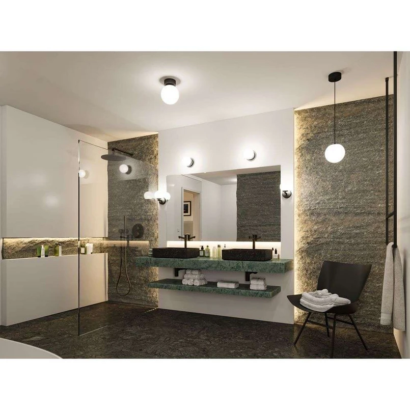 Gove LED Plafoniera IP44 3000K 900lm Matt Nero/Satin - Paulmann | Acquista online