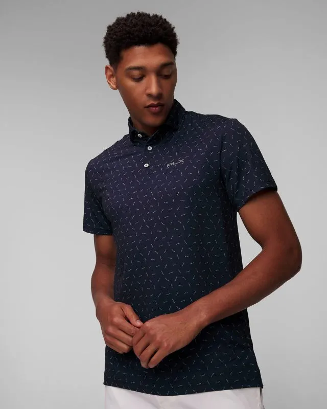Granatowe polo męskie Ralph Lauren RLX Golf 785936641-410