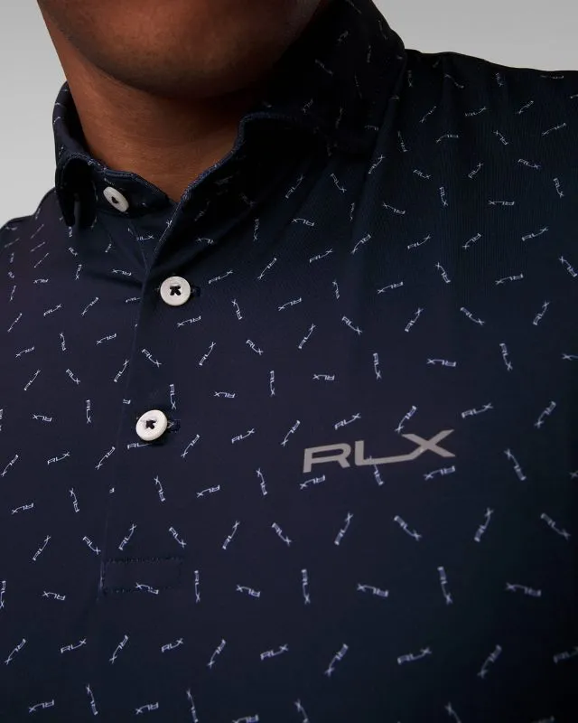 Granatowe polo męskie Ralph Lauren RLX Golf 785936641-410