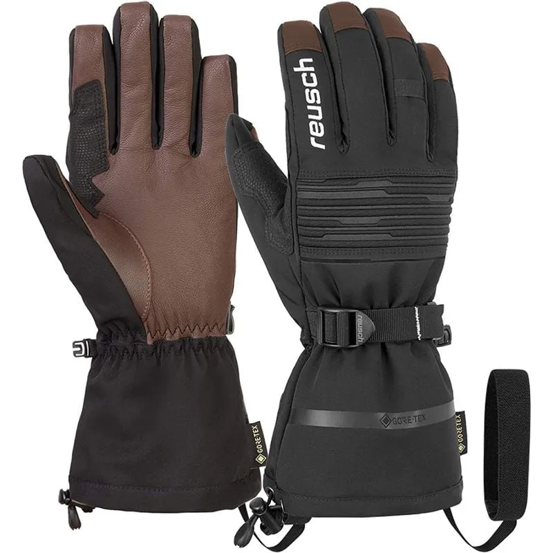 Guanti da sci REUSCH Isidro GTX (nero/marrone)
