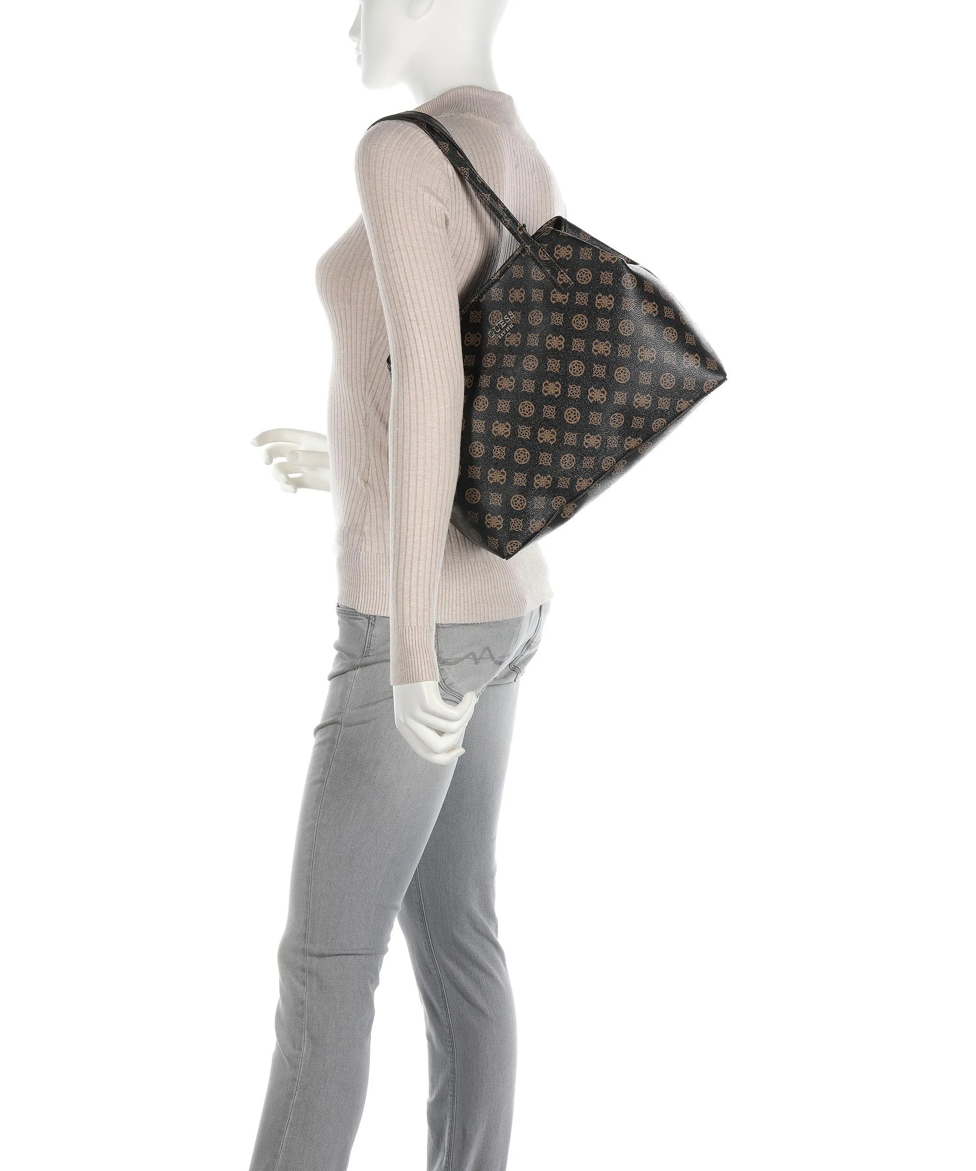  Guess Vikky Borsa shopper pelle sintetica marrone  