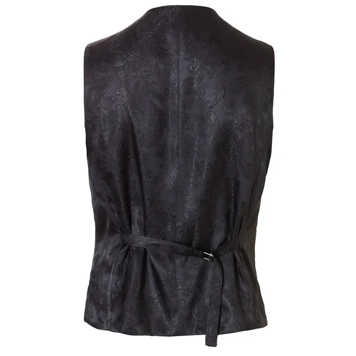 Henk ter Horst Gilet in jacquard con motivo barocco Argento
