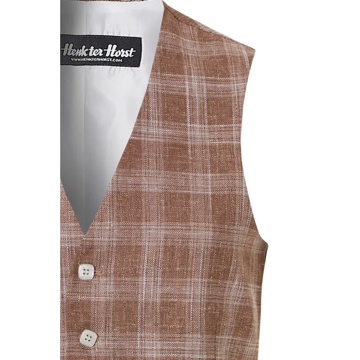 Henk ter Horst gilet in marlano Beige