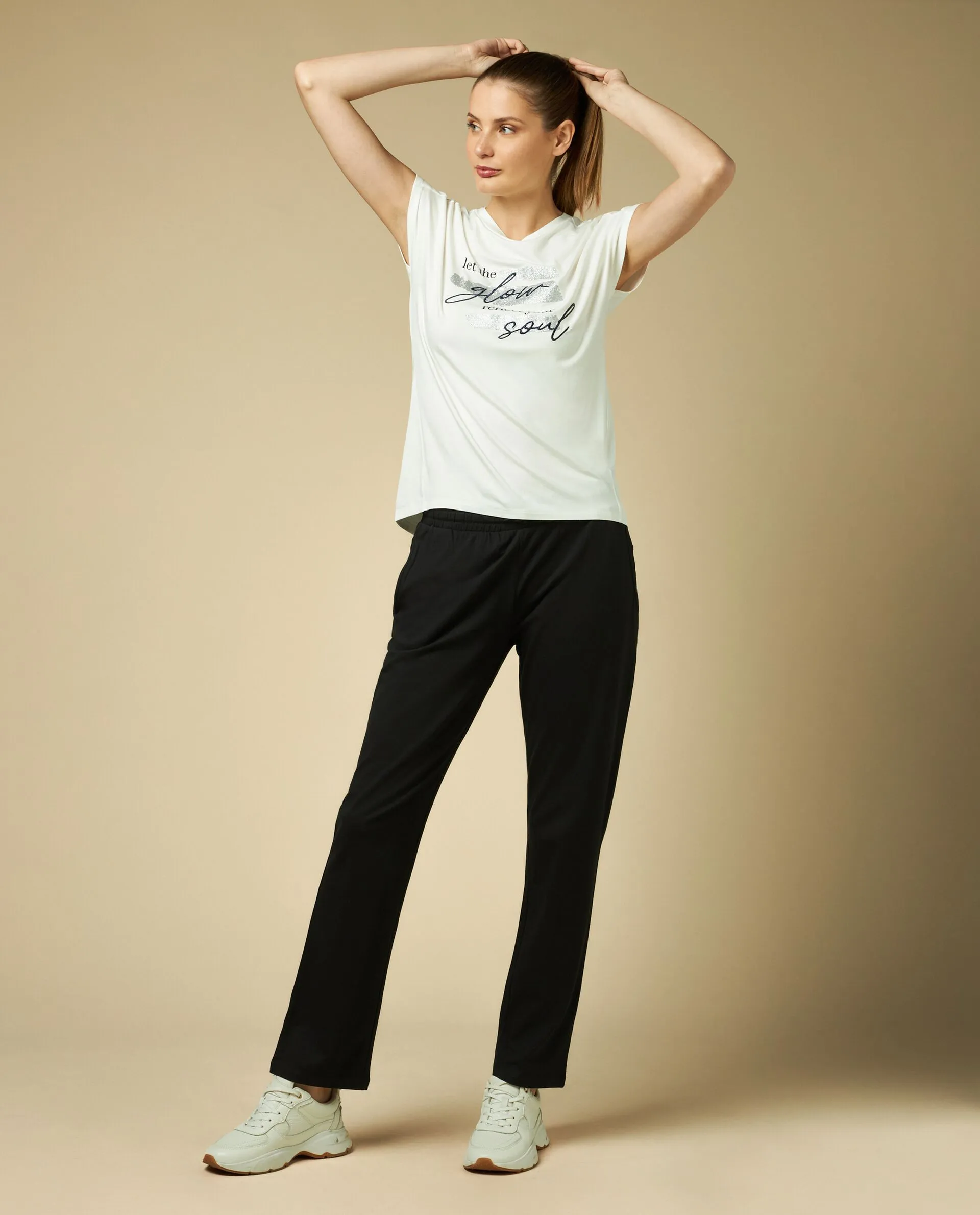 HOLISTIC  Pantaloni fitness in jersey donna