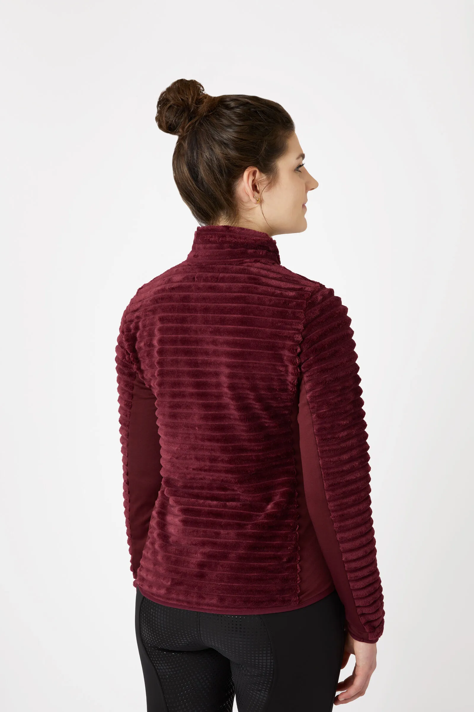Horze Della Giacca da equitazione in pile a righe da donna