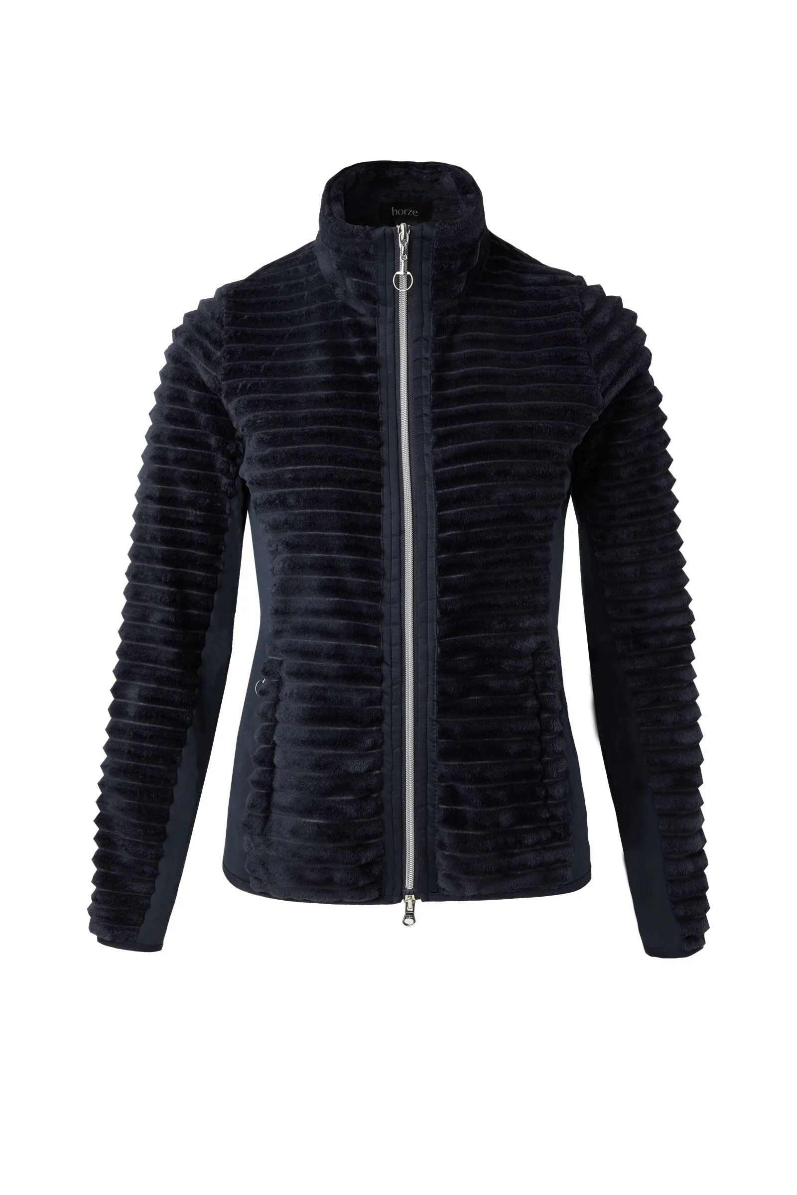 Horze Della Giacca da equitazione in pile a righe da donna