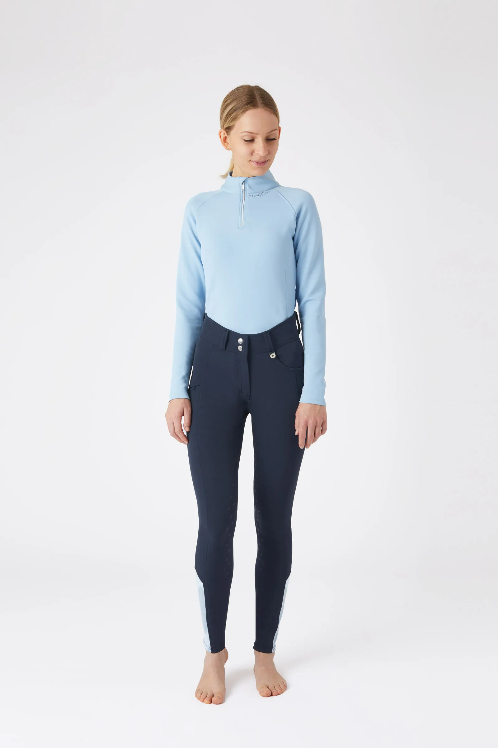 Horze Harlow Young Rider pantaloni da equitazione con seduta intera