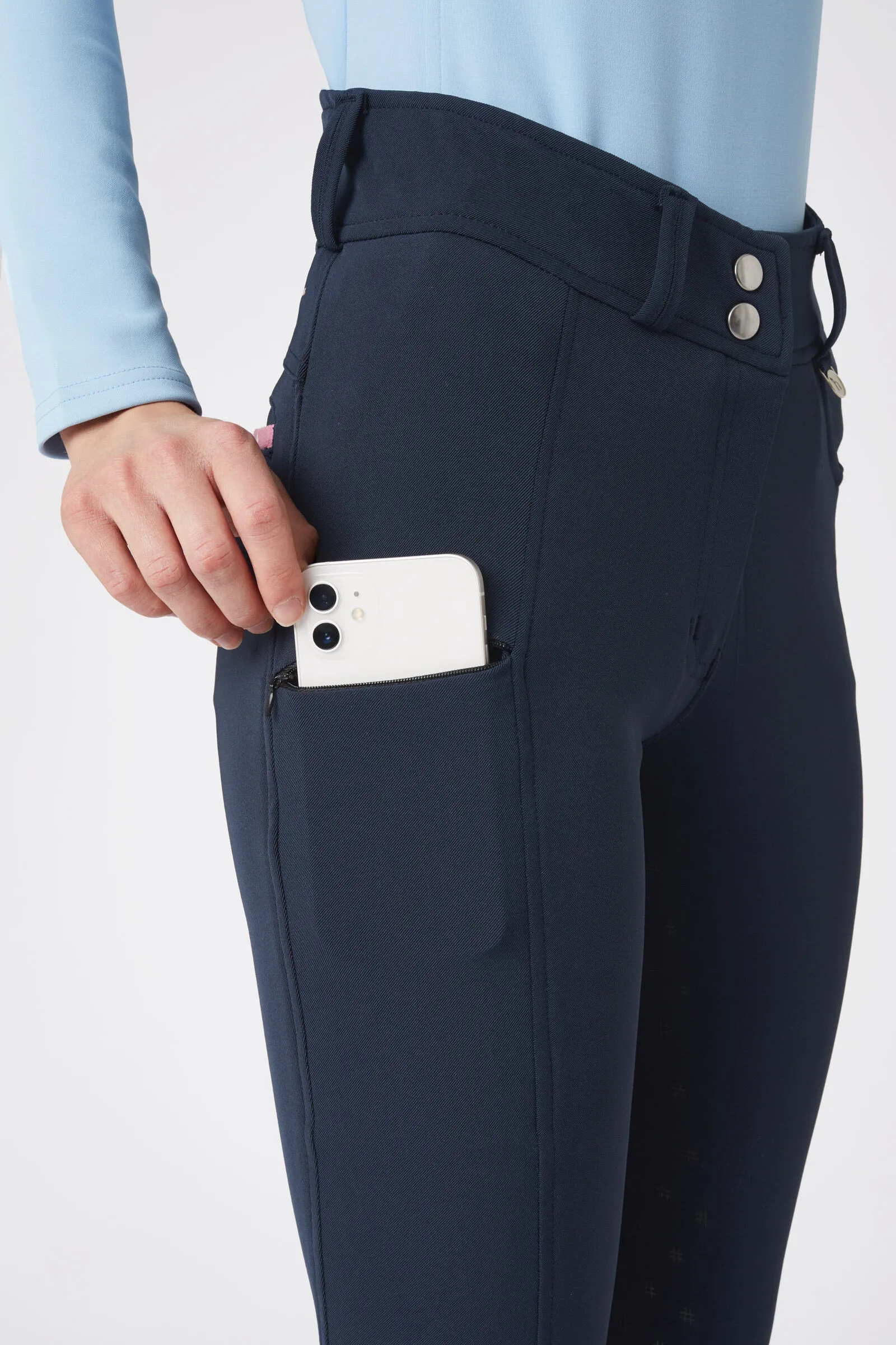Horze Harlow Young Rider pantaloni da equitazione con seduta intera
