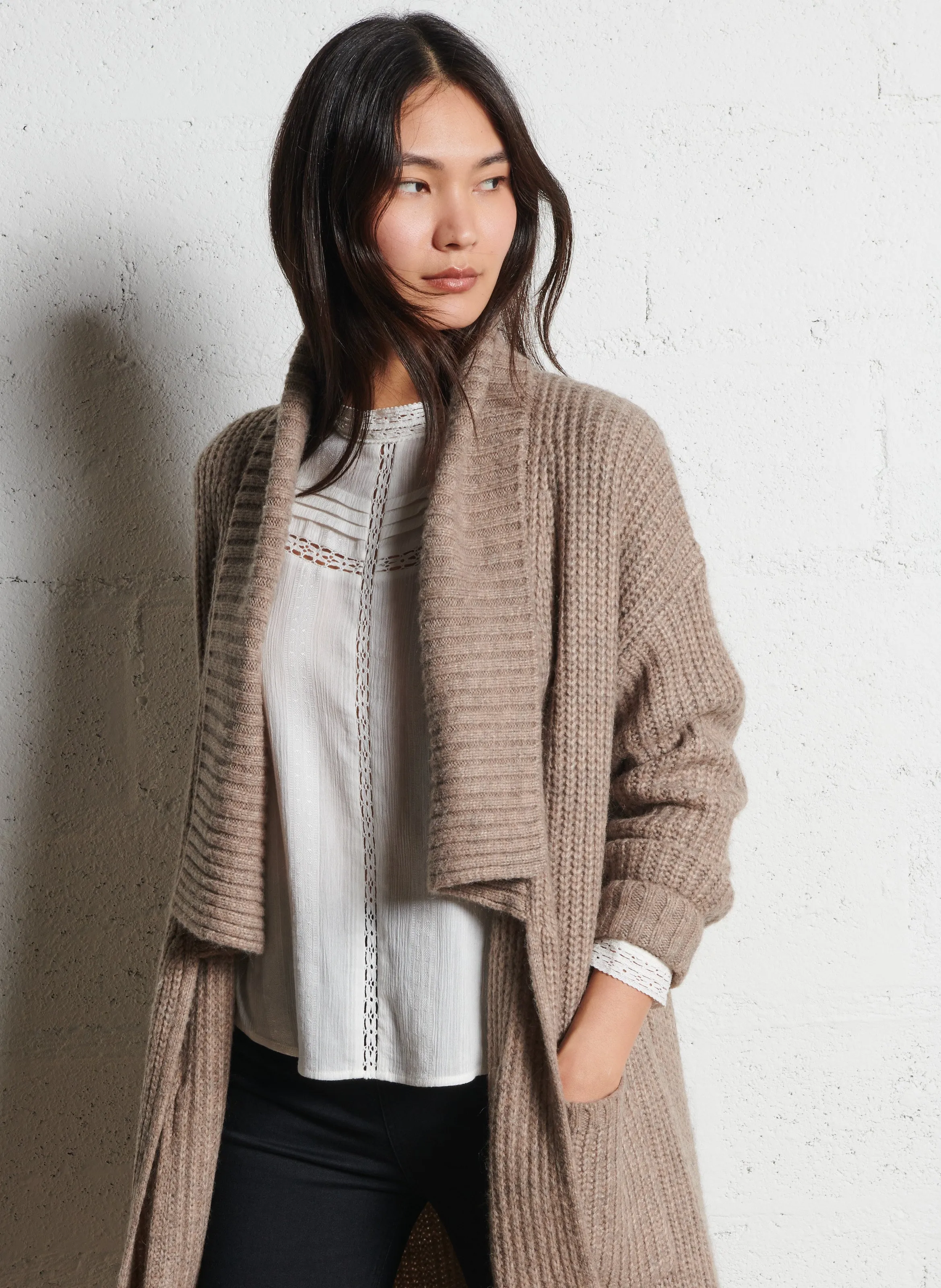  IKKS   Cardigan lungo | Beige
