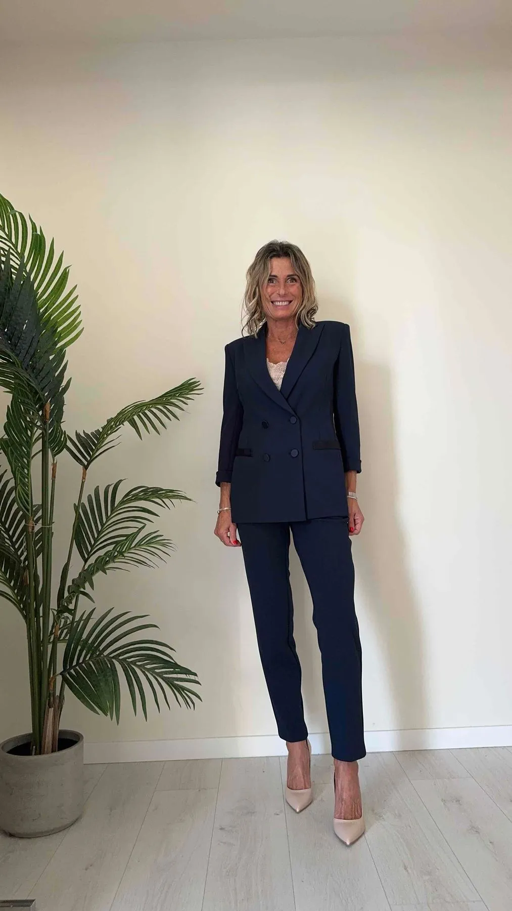 IMPERIAL - PVN2HAWSS24 - PANTALONE IN CREPE A SIGARETTA CON PROFILI RASO