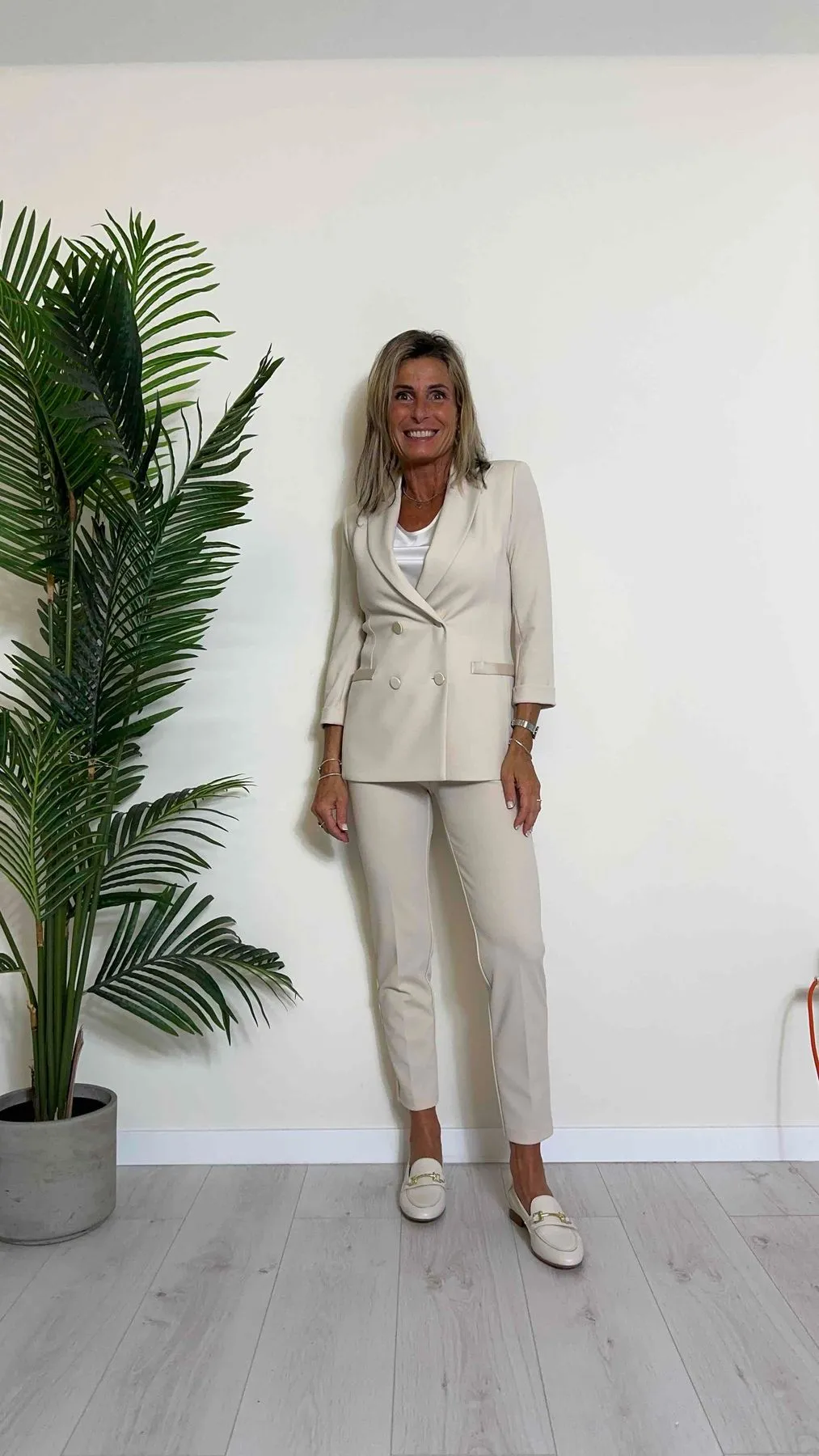 IMPERIAL - PVN2HAWSS24 - PANTALONE IN CREPE A SIGARETTA CON PROFILI RASO
